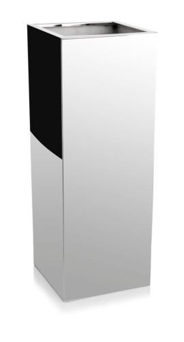  Donica ze stali nierdzewnej 30cm-80h , Donice stalowe, 74.102.80, kolor srebrny (lustrzany)