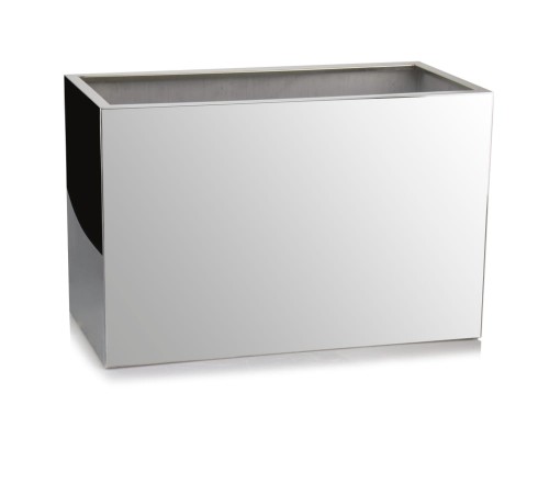  Donica ze stali nierdzewnej , Donice stalowe, 74.104.60, kolor srebrny (lustrzany)