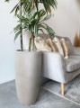  Donica z włókna ceramicznego , Ecolite, 88.059.100, kolor szary (naturalny beton) - 6