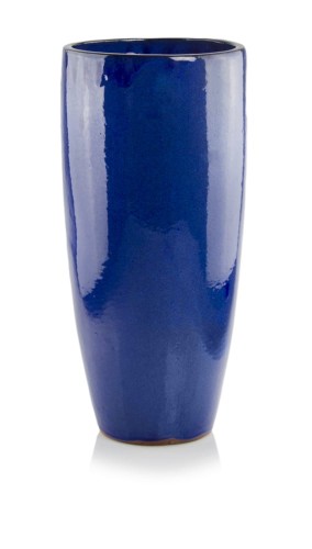  Donica z ceramiki szkliwionej , Ogrodowe szkliwione, 28.034.50, kolor kobaltowy