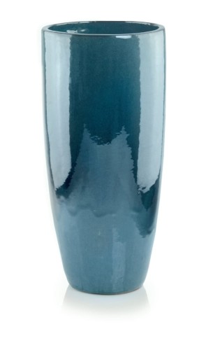  Donica z ceramiki szkliwionej , Ogrodowe szkliwione, 28.035.70, kolor turkusowy