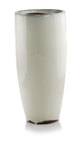  Donica z ceramiki szkliwionej , Ogrodowe szkliwione, 28.036.70, kolor kremowy