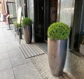  Donica z ceramiki szkliwionej , Ogrodowe szkliwione, 28.037.80, kolor antracytowy - 2