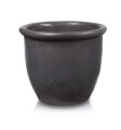  Donica z ceramiki szkliwionej , Ogrodowe szkliwione, 75.404.40, kolor antracytowy - 1