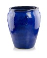  Donica z ceramiki szkliwionej , Ogrodowe szkliwione, 75.441.79, kolor kobaltowy - 1