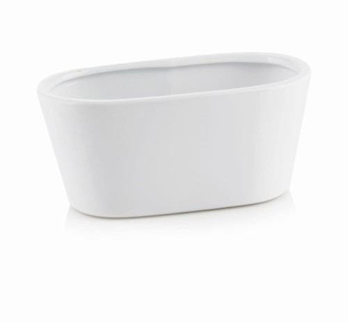  Osłonka doniczkowa z ceramiki szkliwionej , Piano, 31.020.21, kolor biały