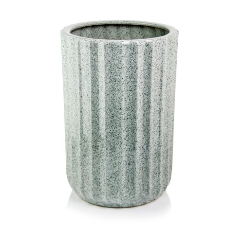  Donica z ceramiki szkliwionej , Mood, 01.516.47, kolor szary (terrazzo)