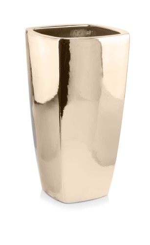  Donica z ceramiki szkliwionej , Mood, 01.512.61, kolor złoty (lustrzany)