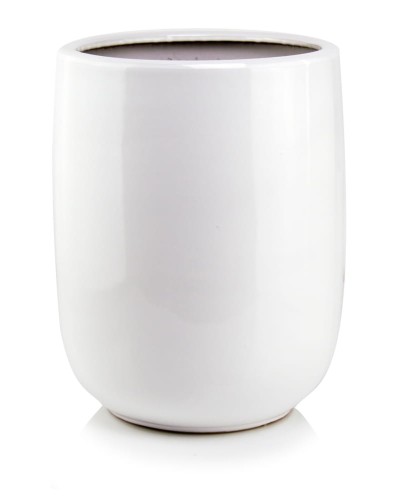  Donica z ceramiki szkliwionej , Mood, 01.524.40, kolor biały