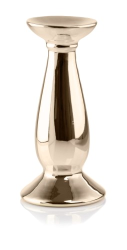  Osłonka doniczkowa z ceramiki szkliwionej , Moon, 31.102.18, kolor złoty (postarzany)