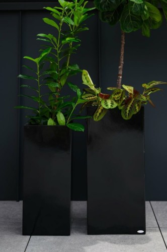  Donica z włókna szklanego , Fiberglass, 95.004.50, kolor czarny