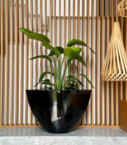  Donica z włókna szklanego , Fiberglass, 95.032.55, kolor czarny