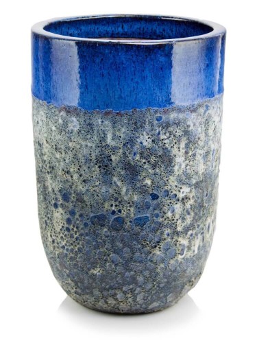  Donica z ceramiki szkliwionej , Atlantis, 75.911.44, kolor niebieski