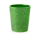 Osłonka doniczkowa z ceramiki szkliwionej, Barcelona, 05.322.13, kolor zielony - 1