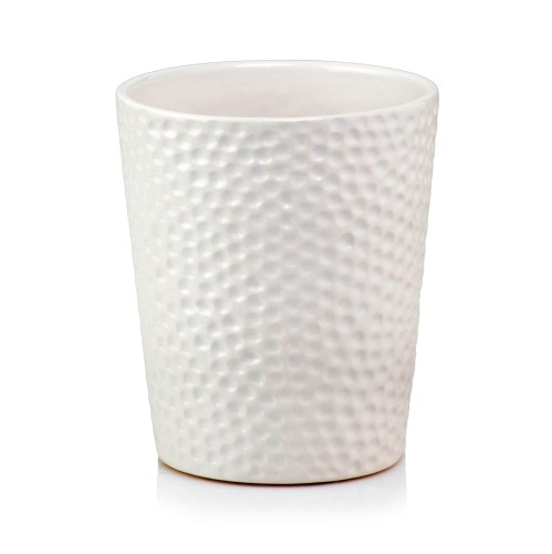 Osłonka doniczkowa z ceramiki szkliwionej, Barcelona, 05.315.11, kolor biały