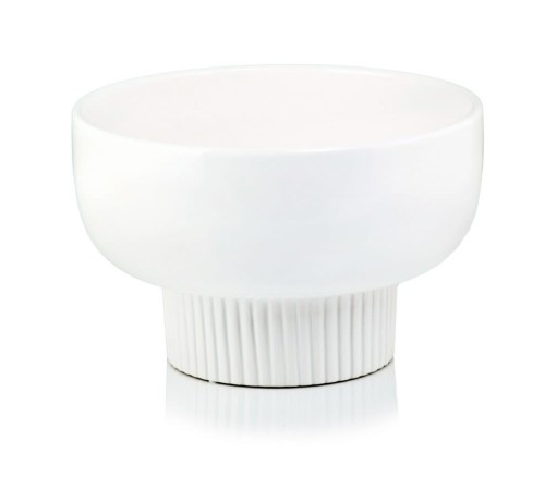  Osłonka doniczkowa z ceramiki szkliwionej  25cm-17h    , Barcelona, 15.020.25, kolor biały