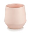  Osłonka doniczkowa z ceramiki szkliwionej  15cm-15h , Barcelona, 03.103.15, kolor pudrowy róż - 1
