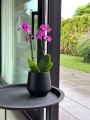  Osłonka doniczkowa z ceramiki szkliwionej  15cm-15h , Barcelona, 03.102.15, kolor czarny - 2