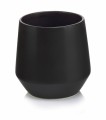  Osłonka doniczkowa z ceramiki szkliwionej  15cm-15h , Barcelona, 03.102.15, kolor czarny - 1