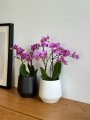  Osłonka doniczkowa z ceramiki szkliwionej  15cm-15h , Barcelona, 03.101.15, kolor biały - 3