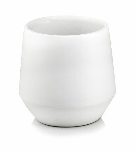  Osłonka doniczkowa z ceramiki szkliwionej  15cm-15h , Barcelona, 03.101.15, kolor biały