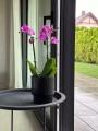  Osłonka doniczkowa z ceramiki szkliwionej  13cm-15h , Barcelona, 03.110.13, kolor czarny - 2