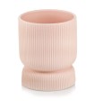  Osłonka doniczkowa z ceramiki szkliwionej  13cm-15h , Barcelona, 03.107.13, kolor pudrowy róż - 1