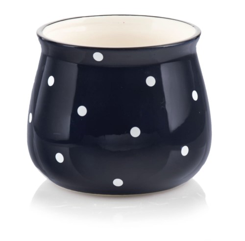  Osłonka doniczkowa z ceramiki szkliwionej , Déco, 02.700.15, kolor niebieski