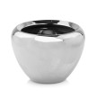  Osłonka doniczkowa z ceramiki szkliwionej , Moon, 31.061.20, kolor srebrny (lustrzany) - 1
