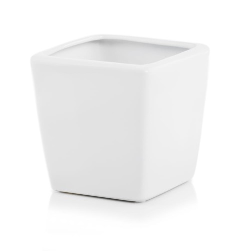  Osłonka doniczkowa z ceramiki szkliwionej , Barcelona, 31.062.14, kolor biały