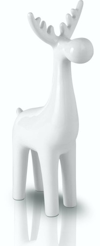  Figurka z ceramiki szkliwionej , Christmas, 02.517.16, kolor biały