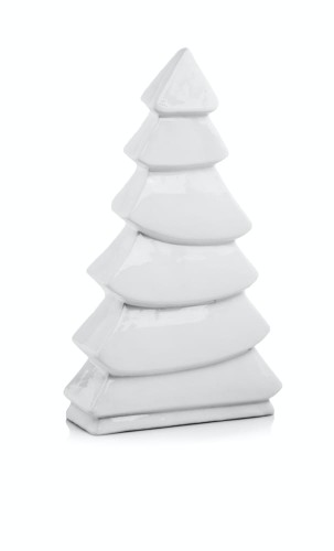  Figurka z ceramiki szkliwionej , Christmas, 02.670.18, kolor biały