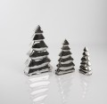  Figurka z ceramiki szkliwionej , Christmas, 02.671.23, kolor srebrny (lustrzany) - 3
