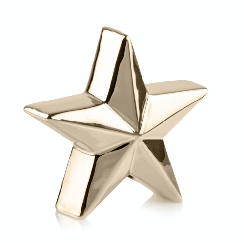 Figurka z ceramiki szkliwionej , Christmas, 02.686.08, kolor złoty (lustrzany)