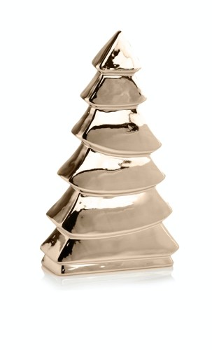  Figurka z ceramiki szkliwionej , Christmas, 02.687.18, kolor złoty (lustrzany)