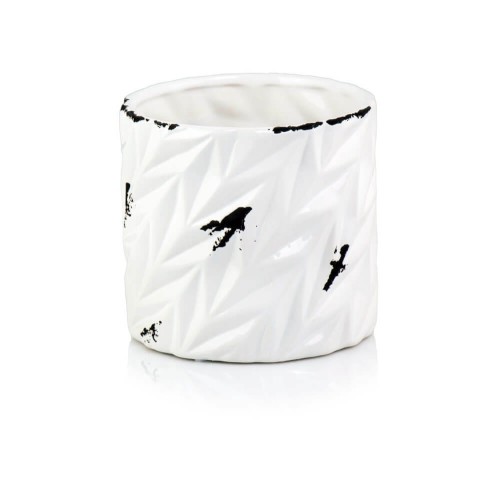  Osłonka doniczkowa z ceramiki szkliwionej , Lisbon, 05.359.14, kolor biały