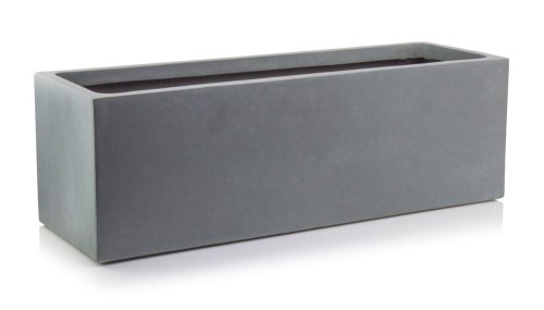  Donica z włókna ceramicznego , Ecolite, 88.069.80, kolor szary ciemny