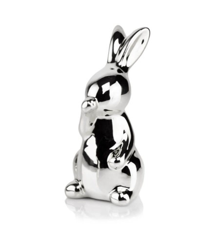 Figurka ceramiczna, Easter, 02.760.12, kolor srebrny (lustrzany)