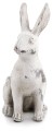    Liebre Ignazio   figurka dekoracyjna  9x16cm - 22h   , Dekoracje, 920.037.22, kolor szary - 1