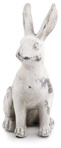    Liebre Ignazio   figurka dekoracyjna  9x16cm - 22h   , Dekoracje, 920.037.22, kolor szary