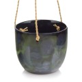   Melar verde osłonka doniczkowa wisząca  , Domowe ogrody, 919.022.15, kolor czarny z odcieniami zieleni i kobaltu - 1