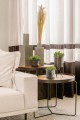   Terrazo gris   doniczka z podstawką  , Domowe ogrody, 919.044.15, kolor beżowo-szary z bielą i czernią - 2