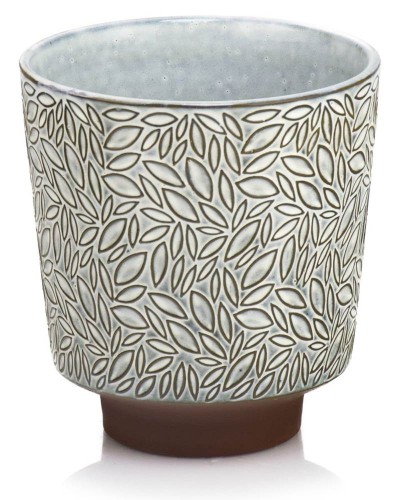   Fragile   osłonka doniczkowa  , Domowe ogrody, 919.054.14, kolor krem z terakotą