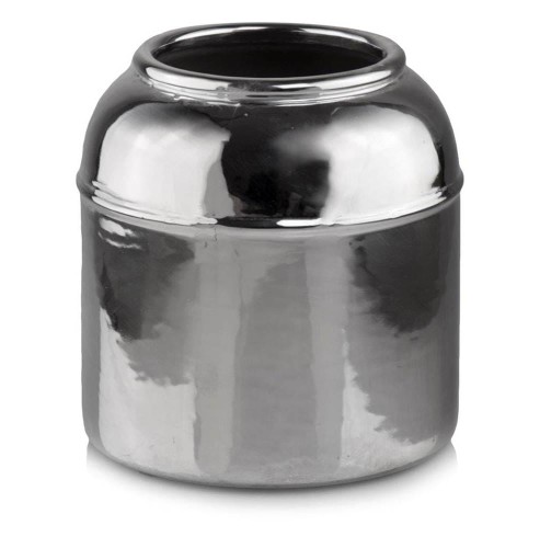   Tauro   wazon ceramiczny  , Domowe ogrody, 920.030.30, kolor srebrny