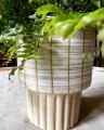   Chaloco   osłonka doniczkowa  , Domowe ogrody, 922.039.19, kolor beż z bielą - 4