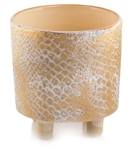   Serpienta   osłonka doniczkowa    , Domowe ogrody, 922.054.20, kolor miedziane złoto z bielą