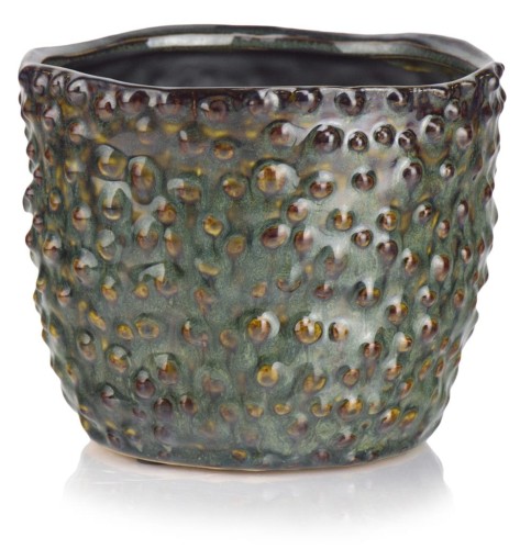   Cerdas   osłonka doniczkowa  , Domowe ogrody, 925.008.17, kolor turkus z brązem