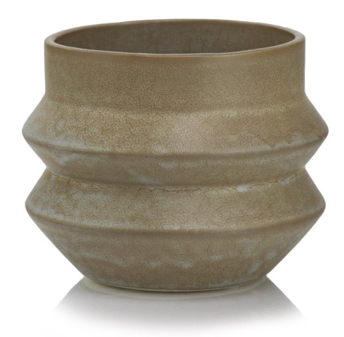   Pifia   osłonka doniczkowa  , Domowe ogrody, 929.010.16, kolor brąz z błękitem