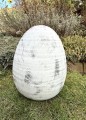   Poco grande bianco     jajko ceramiczne  , Dekoracje, 920.033.40, kolor złamana biel z szarymi przebarwieniami - 2