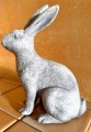   Conejo de Pascua uno   dekoracja ceramiczna  16x9cm - 22h , Dekoracje, 920.035.22, kolor szary - 6